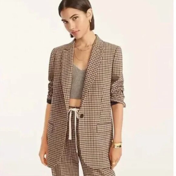 J. Crew Alfie Blazer  Stretch Tollegno 1900 Wool Old Money Size 6 - Picture 1 of 5